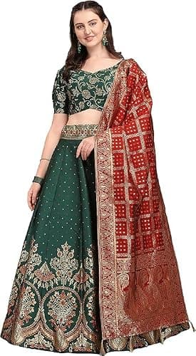 Niya Fashion Indian Style Bridal Lehenga Choli for Women Ready to Wear Indian Partywear Lehenga for Women