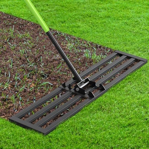 Seeutek Lawn Leveling Rake, 45... 10" Heavy Duty Ground Leveler