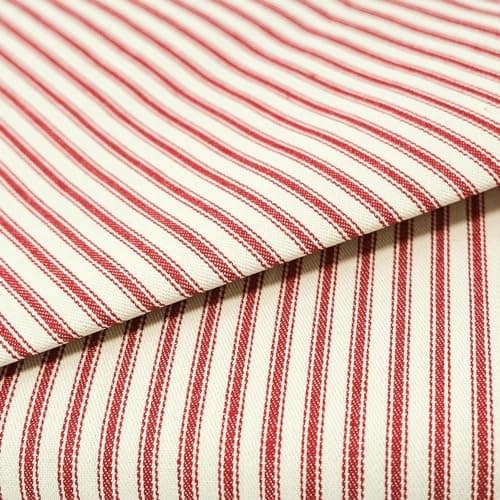 ROC-lon 100% Cotton 44/45" Wid...or, Stripe Red - 5 Yard Precut