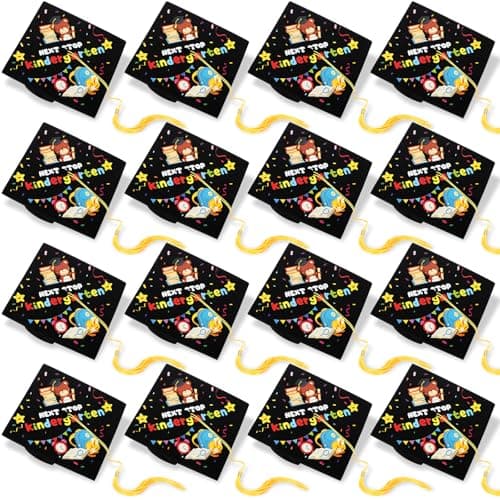 Knitgrip 12 Pcs Kindergarten Preschool Graduation Cap Bulk 2026 Next Stop Kindergarten Graduation Hat for Kids Preschool Grad(Next Stop Kindergarten) Multicolor