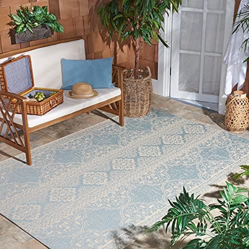 SAFAVIEH Washable Rug Outdoor ...o, Backyard, Mudroom (BHS174L)