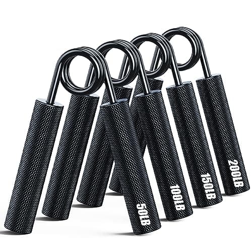 4-Pc ZEAGUS Metal Hand Grip Strength Trainers w/ 50-200Lbs Resistance Levels $11