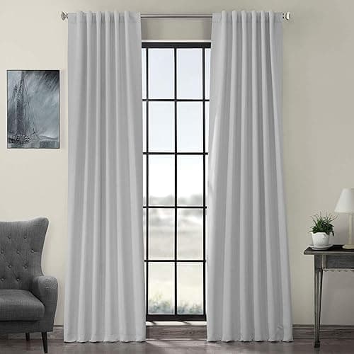 HPD Half Price Drapes Solid Ro..., BOCH-171101-108, Arctic Grey
