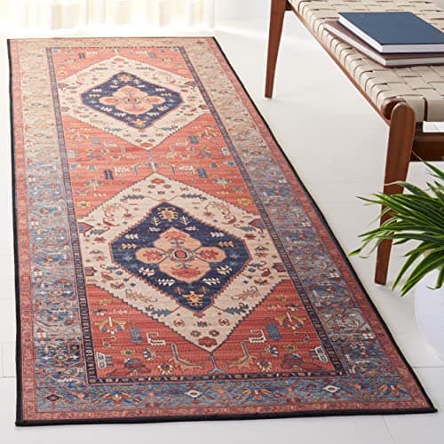 SAFAVIEH Washable Rug Tucson C...r, Entryway, Bedroom (TSN153P)