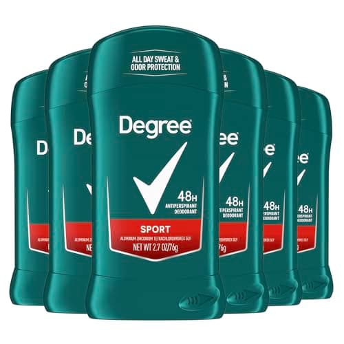 Select Accounts: 6-Pk 2.7-Oz Degree Men's Antiperspirant Deodorant (Sport) $9 w/ S&S