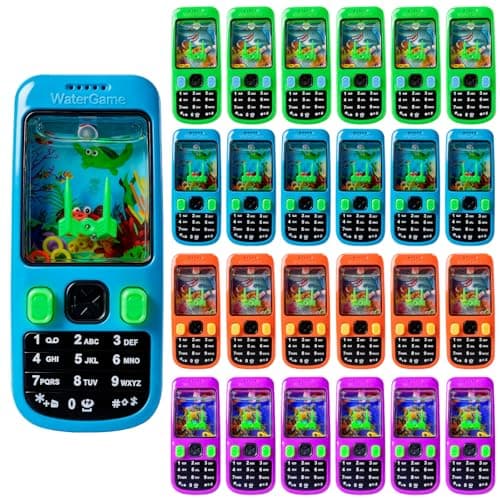HOZUZER Party Favors for Kids - 24 Packs Handheld Water Ring Toss Game, Goodie Bags Stuffers for Kids Birthday Party Supplies, Classroom Prize Rewards Bulk, End of The Year Gifts for Students