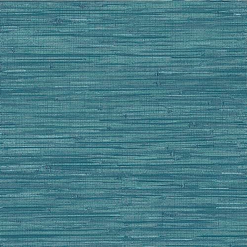 NuWallpaper Steel Blue Grasswe...Peel & Stick Wallpaper, NU2874