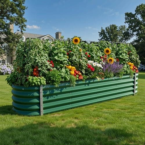 YITAHOME 17" Tall 9 in 1 Large...ants Vegetables Flowers, Green