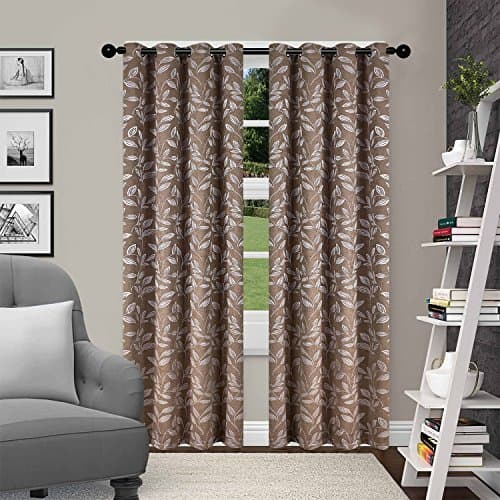 SUPERIOR Blackout Curtains, Ro...Grommet- 52 in x 63 in, Copper