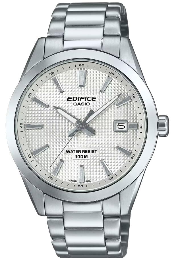 $72 | Casio Edifice | EFV160D Series | Date Indicator | Stainless Steel | 100M Water Resistant | Analog Watch at Amazon