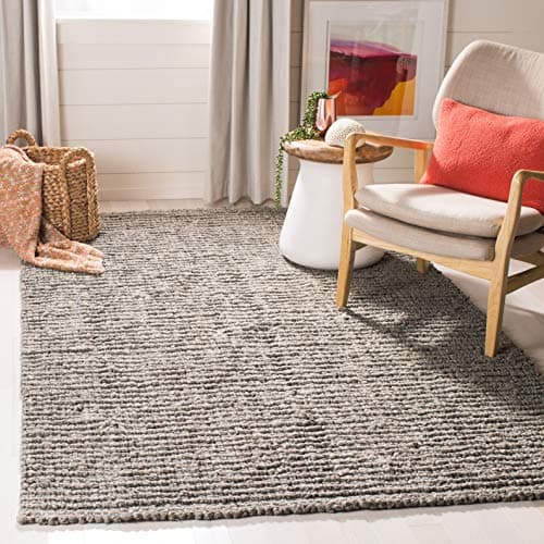 SAFAVIEH Area Rug 4x6 - Natura...y Textured Thick Pile (NF447G)