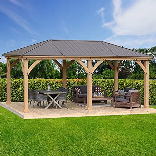 Yardistry 12 x 20 Meridian Ced...ckyard, Durable, Aluminum Roof