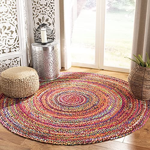 SAFAVIEH Braided Collection 5'...age Reversible Cotton Area Rug