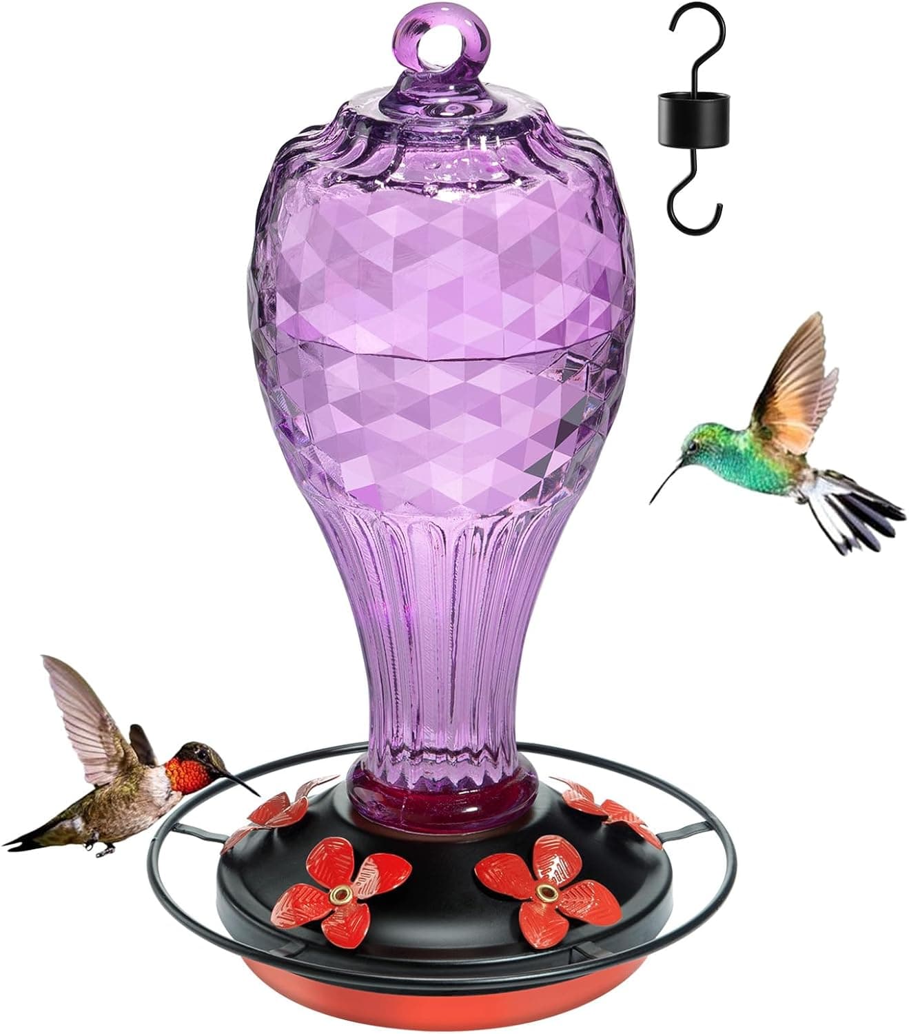 Jarkyfine 20 OZ Glass Hummingb... Seal & Ant Moat, Gift for Mom