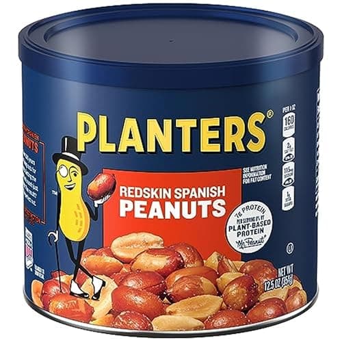 PLANTERS Redskin Spanish Peanu...anuts 12.5 oz Jars (Pack of 6)
