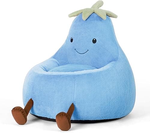 DUMOS Kids Bean Bag Chair, Stu...Aged 4-12 Years, 24 Inch, Blue