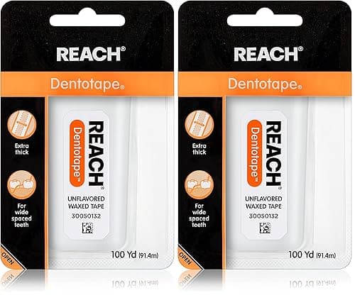 REACH Dentotape Waxed Dental F...ults-& Kids,100 yd,(Pack of 2)