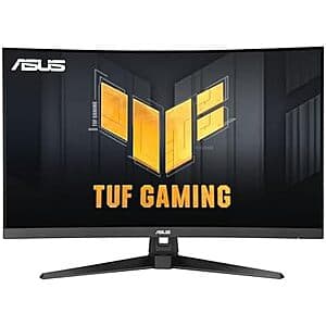 $189 | ASUS TUF Gaming 31.5” 1440P Curved HDR Gaming Monitor (VG32WQ3B) at Amazon