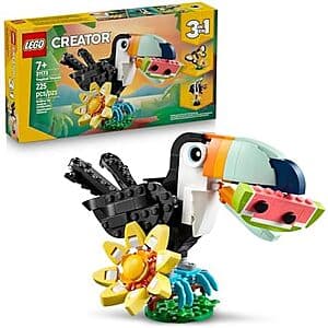 $13.49* | 225-Piece LEGO Creator: 3 in 1 - Tropical Toucan (31173, 2025) at Amazon