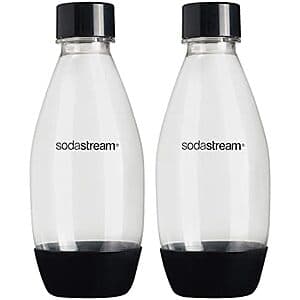 2-Pk sodastream 0.5L Dishwasher Safe Slim Bottle (Black) $6.80 w/ S&S