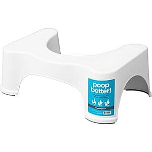7" Squatty Potty Bathroom Toilet Stool (White) $15