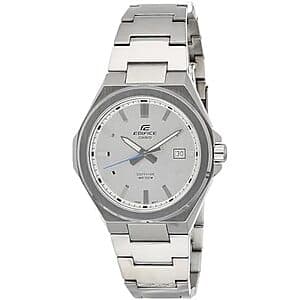 $90* | 48mm Casio Men's Edifice Sapphire Crystal Stainless Steel Bracelet Watch at Amazon