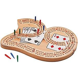 [AC] $9 | Mainstreet Classics Wooden 29" Cribbage Board Game Set for 2-4 Players at Amazon