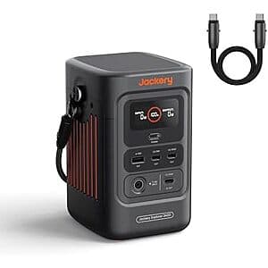 $129* | Jackery Explorer 240D Power Bank 80,000mAh LiFePO4 Battery Portable Power Station at Amazon