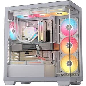$88.66 | CORSAIR 3500X LX RGB Link Panoramic Mid-Tower PC Case at Amazon