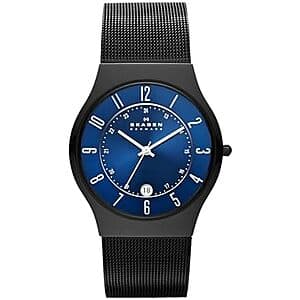 $118.87 | Skagen Men's Sundby Quartz Analog Stainless Steel and Mesh Watch at Amazon