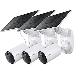 [AC] $129.99 | 3-Pack Tapo SolarCam 1080p Outdoor Wireless Security Camera at Amazon