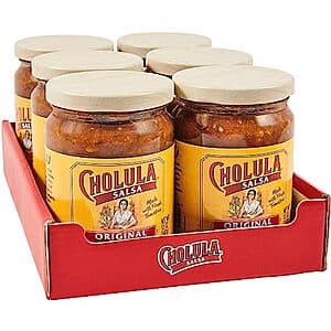 [SnS] $10.35 | 6-Pack 12-Oz Cholula Original Salsa (Medium) at Amazon