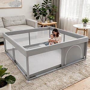 Prime Members: 50" x 50" JINXIA Baby & Toddler Playpen $28 + Free S&H
