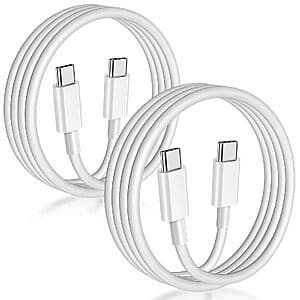 Amazon – APFEN 2-Pack 6' 60W USB-C Cables - $2.99 w/ Code
