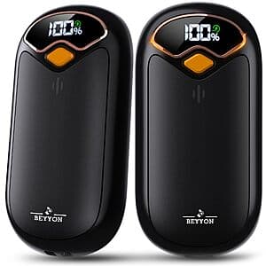 Amazon – BEYYON Rechargeable Hand Warmers, 2-Pack - $9.99 w/ Code