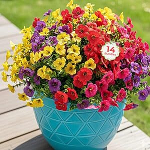 Amazon – Auihiay 14-Bundle Artificial Outdoor Flowers - $4.99 w/ Code