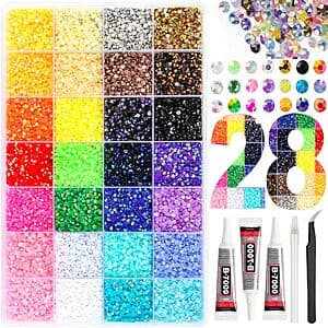 Amazon - EGKamh 50,000-Pc 3mm Multicolor Rhinestone Kit - $4.99 w/ Code