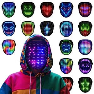 arscniek LED Light Up Gesture Control Halloween Costume Mask $16