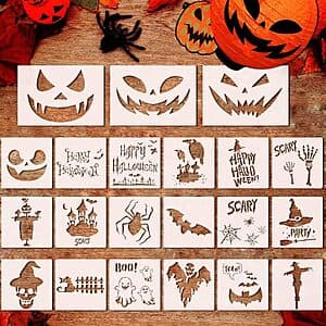 Amazon – Fun Gift 21-Piece Reusable Halloween Stencil Set - $4.99 w/ Code
