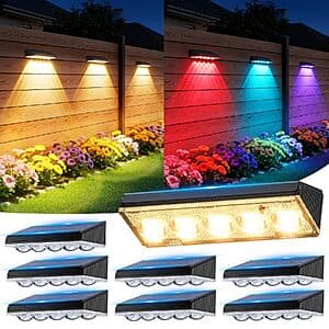 Amazon – KOOPER 8-Pack Solar Fence Lights - $17.99 w/ Code