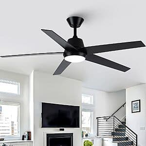 Amazon – 52" Ceiling Fan w/ Light & Remote - $34.99 w/ Code