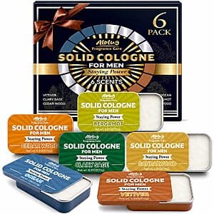 Amazon – 6-Pack Solid Cologne for Men - $4.99 w/ Code