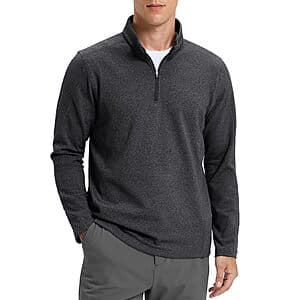 G Gradual Men's Quarter Zip Pullover Fleece Lined Sweatshirt (Various) $20