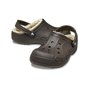 Crocs Unisex Baya Lined Clogs (Espresso) $20 [Limited Sizes]