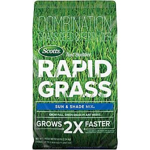 Scotts Turf Builder Rapid Grass Sun and Shade Mix (5.6 lbs) $22.49