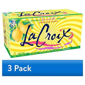 3-Pk 8-Ct 12-Oz LaCroix Sparkling Water (LimonCello) $8.60 + Free S&H on $35+