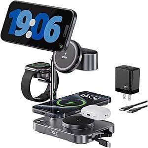 Acer 6-in-1 up to 25W Wireless Fast Charging Station + Free Shipping - F/S ( 61% off ) w/ code ACERS5