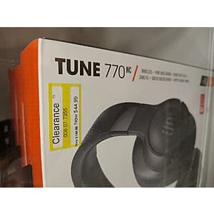 YMMV JBL Tune 770NC Adaptive Noise Cancelling Wireless Over the Ear Headphones / JBL Tune 520BT On Ear Headphones