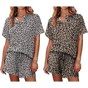 2-Pack Women's Pajama Sets $13 + FS w/ Prime or orders $35+