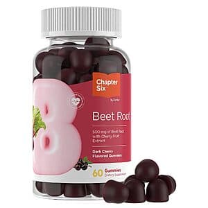 60-Count Zahler Chapter Six Beet Root 500mg Dark Cherry Gummies $2.92 ($0.05 Each) w/ S&S + Free Shipping w/ Prime or on $35+